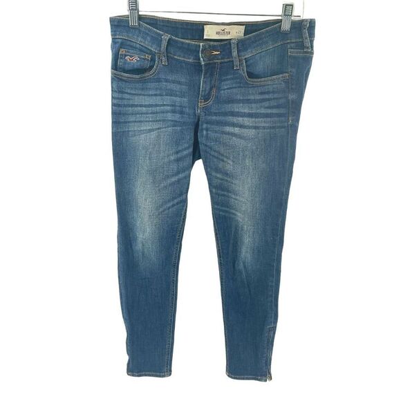 Hollister skinny jeans 5 27 mid rise zipper ankles - Picture 1 of 16